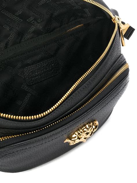 Versace Leather Palazzo Belt Bag in Black for Men - Lyst