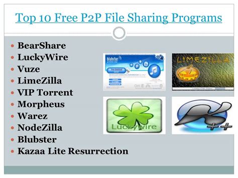 Top 10 Free P2P File Sharing Programs - YouTube