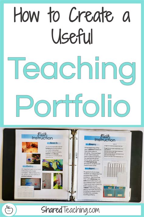 How to Create a Useful Teaching Portfolio - Shared Teaching