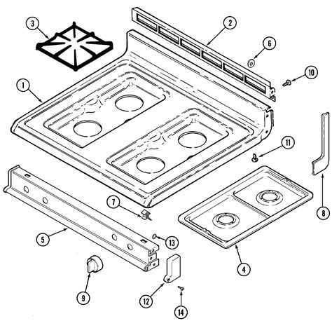 Gas Stove Parts Diagram