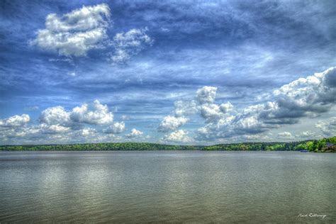 Greensboro GA Lake Oconee Town Creek Spring Fishing Landscape Art ...