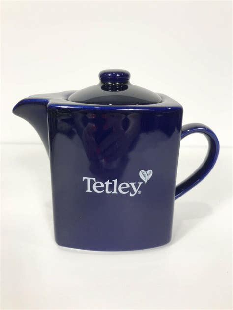 Tetley Tea Tea-for-two Teapot. Cobalt Blue Tetley Logo. - Etsy Canada ...