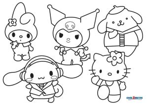 Sanrio Characters Coloring Pages