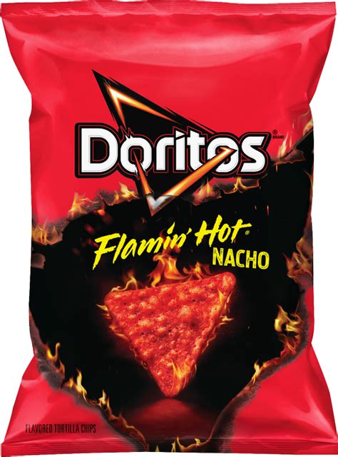 DORITOS® FLAMIN’ HOT® NACHO Romano Cheese, Corn Chips, Potato Chips ...