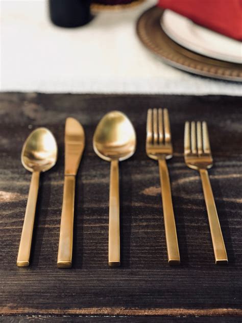 Gold Flatware!! | Gold flatware, Flatware, Tableware