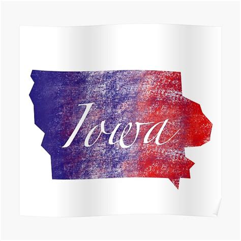 "Iowa state flag color palette " Poster for Sale by DianaMelnyk | Redbubble