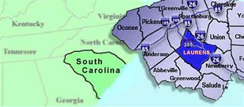 American History - Counties - Laurens County, South Carolina