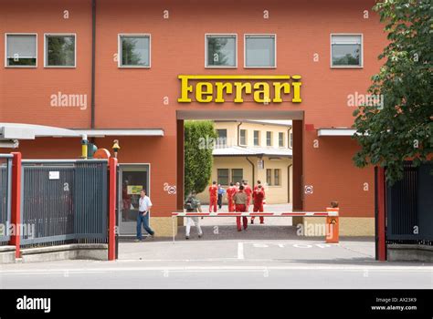 Workers walking into the Ferrari factory Maranello Italy Stock Photo ...