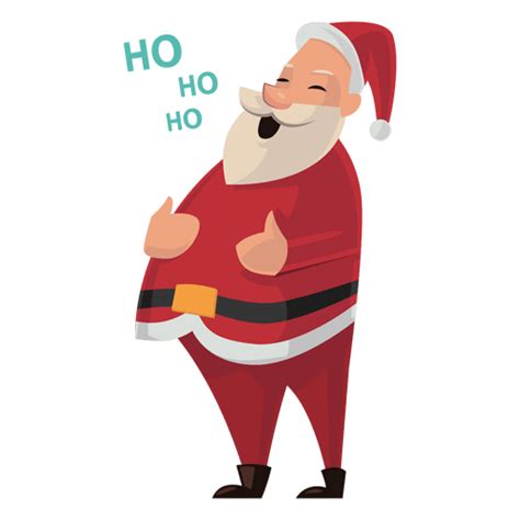 Santa laughing cartoon - Transparent PNG & SVG vector file