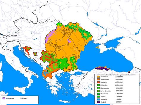 Ethnic map of Romanian Empire by LoreC10 on DeviantArt