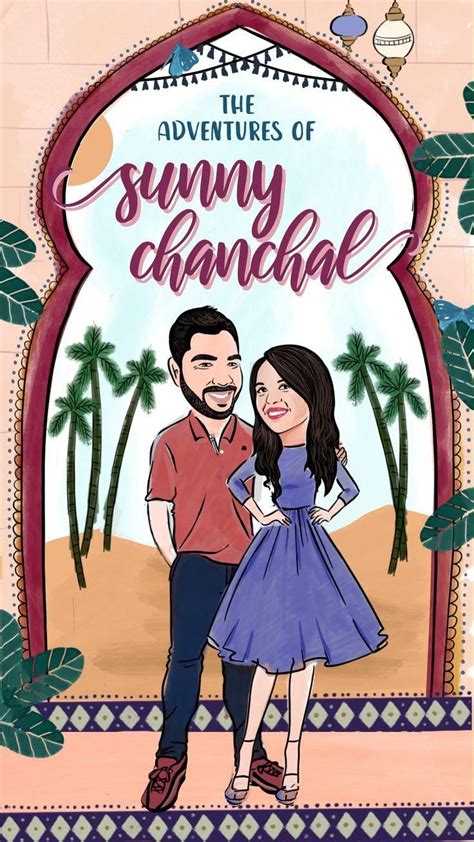 Sunny Chanchal - Animated Caricature Wedding Invitation by Pixie Dust