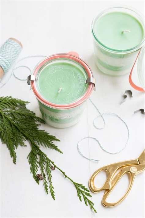 How To Make DIY Pine Scented Soy Candle - Sugar and Charm