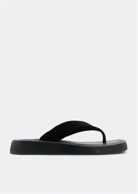 The Row Ginza sandals for Women - Black in UAE | Level Shoes