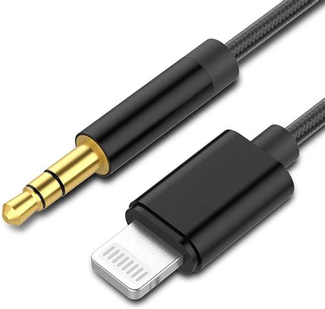 3.5mm Male Aux Cable 3.3Ft/1M, Headphone Jack Adapter Aux Audio Cable for 13/13Pro/13Pro Max/SE ...