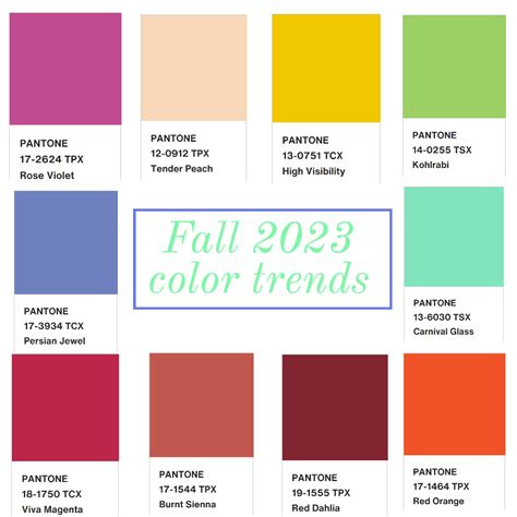 Fashion Color Trends Fall 2024 - Lizzy Querida