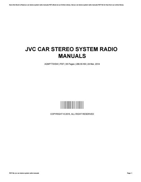 Jvc car stereo system radio manuals by SheenaJames3701 - Issuu