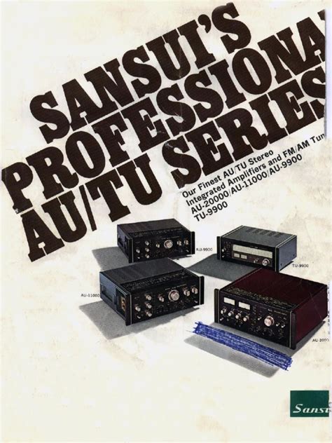 Sansui The Professional Series | PDF