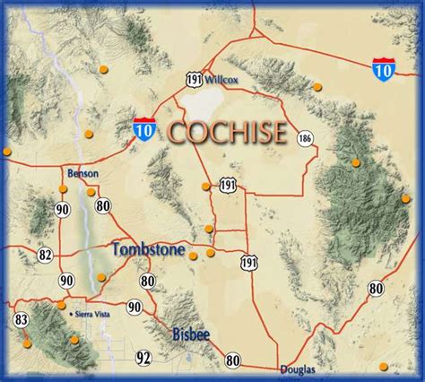 Cochise County Map | SouthernArizonaGuide.com