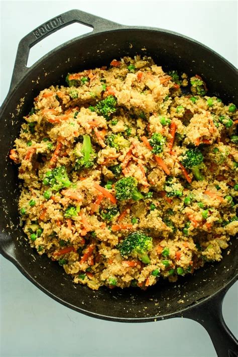 20 Minute Cauliflower Rice Stir Fry from The Fitchen