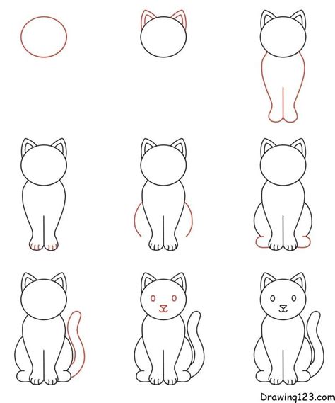 How To Draw A Cat Easy Step By Step