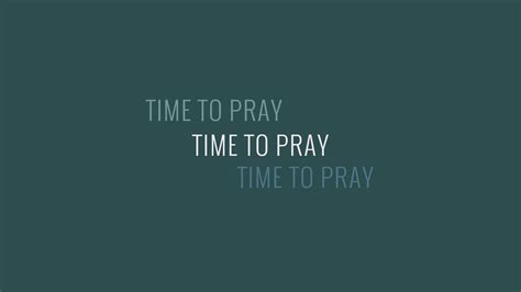 TIME TO PRAY