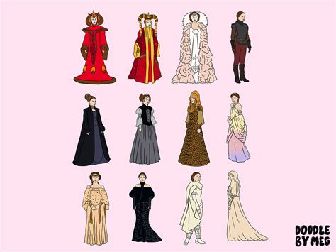 Padme Amidala Outfits by Doodle By Meg on Dribbble