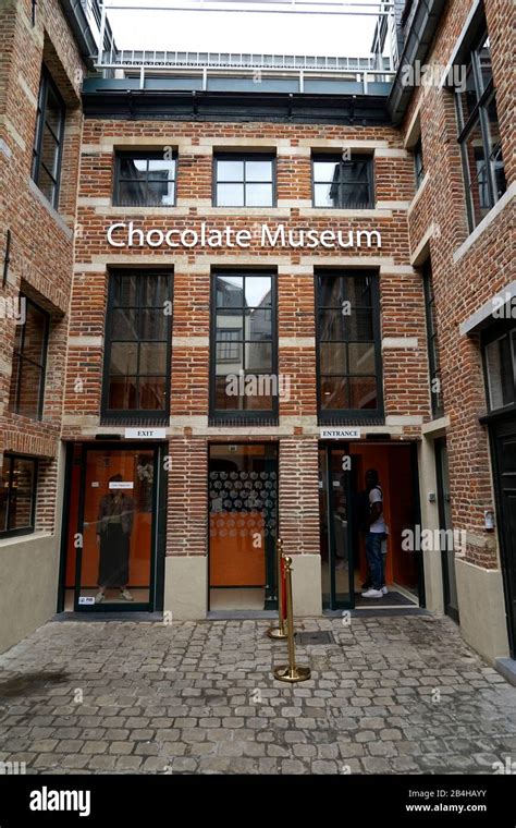 Europe, Belgium, Brussels, old town, chocolate museum, outside Stock ...