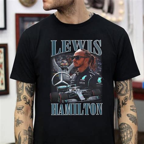 Vintage Lewis Hamilton Formula 1 Racing Team Mercedes 90s Lewis Hamilton 7 Time Champion Unisex ...