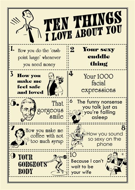 10 Things I Love About You Printable