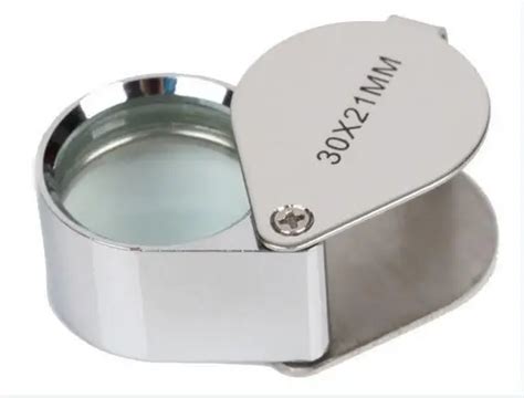 1pcs New Mini 30x30x21mm Jewelry Diamond Loupe Magnifier Eye Magnifier Magnifying Glass ...