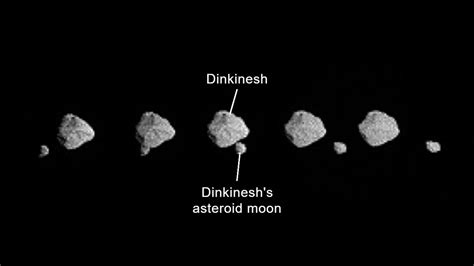 Lucy's first closeup of asteroid Dinkinesh reveals it has a small moon! - The Weather Network