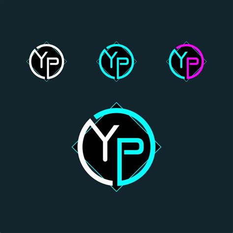 Premium Vector | Trendy YP letter logo design