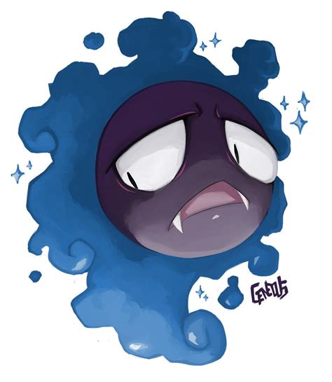 Random Pokemon Day 3 - SHINY GASTLY by geneous on DeviantArt