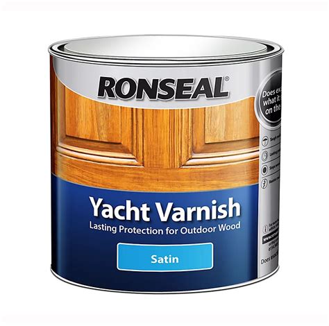 Ronseal Clear Satin Wood varnish, 1L | DIY at B&Q