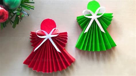 Diy - How To Make A Paper Angel Using Origami Paper (VIDEO)