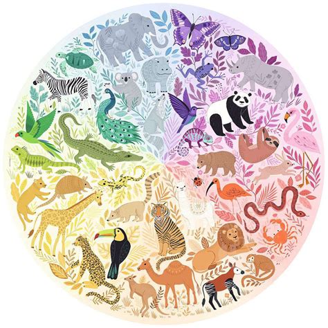 Ravensburger Circle of Colors: Animals Puzzle 500pcs - Puzzles Canada