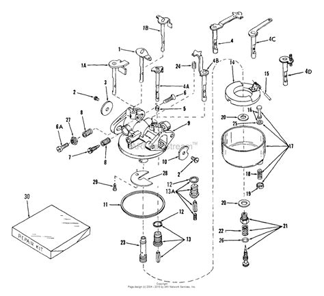 Tecumseh CA-630901 Parts Diagram for Carburetor