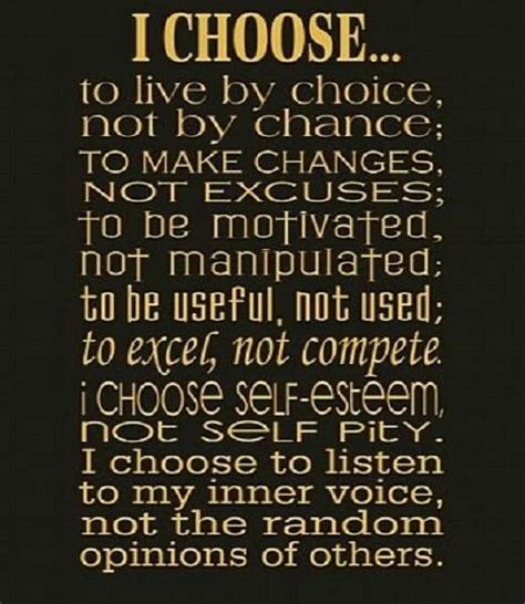 I Choose | Choose me quotes, Quotes about everything, Perfection quotes