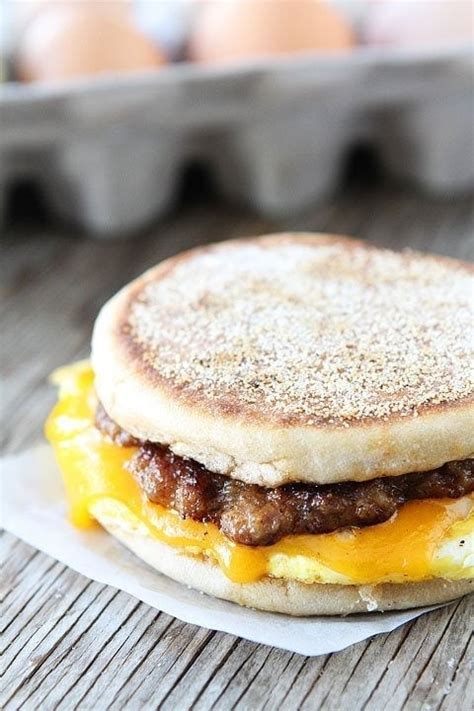 Sausage, Egg and Cheese Sandwich | Breakfast Sandwich Recipe | Two Peas & Their Pod