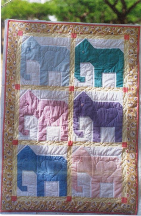 Elephant Quilt Pattern Free No Pinning The Layers, No Spraying Glue ...