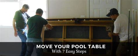 How to Move the Pool Table in 7 Easy Steps