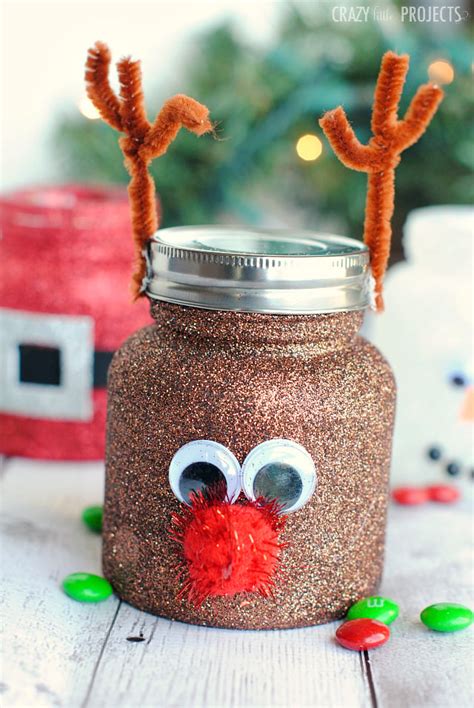 Reindeer Treat Jar - Crazy Little Projects