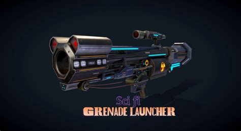 Sci fi Grenade launcher in Weapons - UE Marketplace