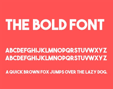 Bold Font