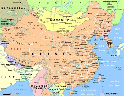 Detailed administrative map of China. China detailed administrative map ...