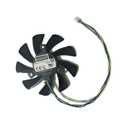 85MM Fan RX 550 RX460 GPU VGA Cooler For Radeon HIS RX550 RX 460 ...