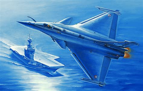 Wallpaper art, painting, jet, Dassault Rafale images for desktop ...