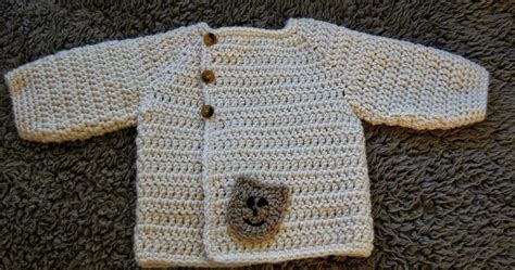 Baby Bear Cardigan An Easy Baby Crochet Cardigan Sweater Pattern (Newborn -3 months)