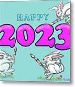 Happy 2023 Digital Art by Kevin Middleton - Pixels
