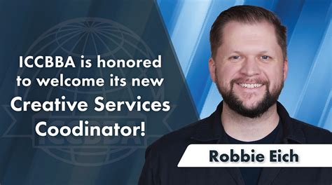Introducing ICCBBA's Newest Addition: Robbie Eich, Creative Services Coordinator